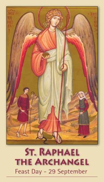 ST. RAPHAEL THE ARCHANGEL PRAYER CARD